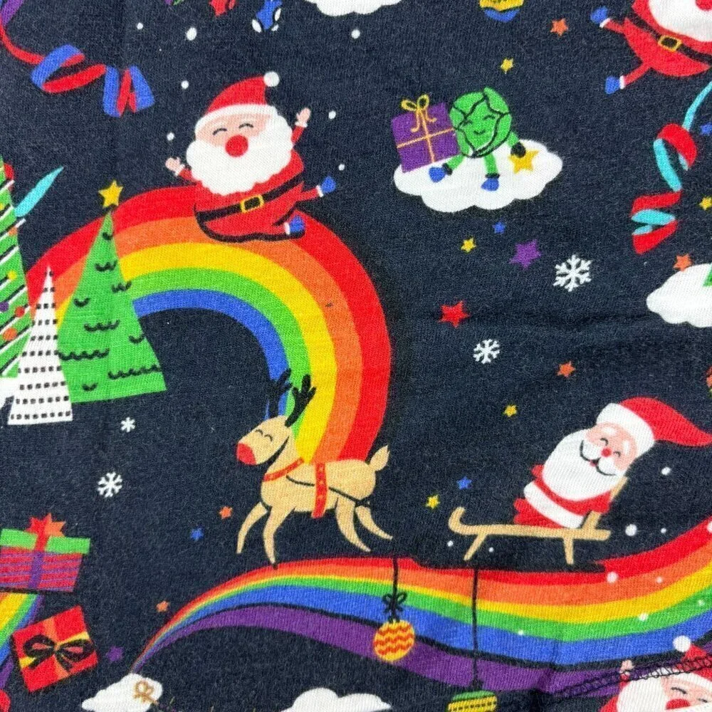 Next Christmas Santa Rainbow Short Sleeve Tee 2-3